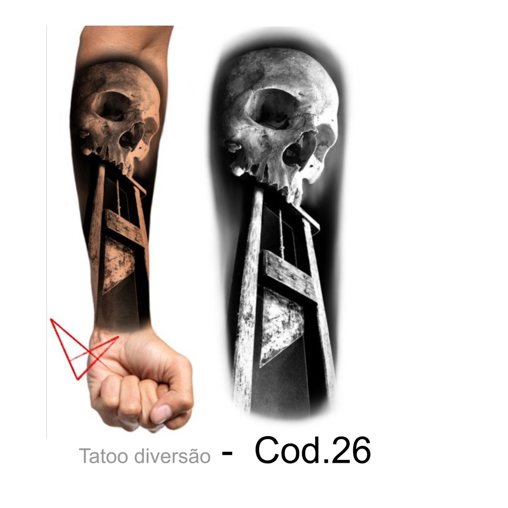 tatuagem caveira em Promoção na Shopee Brasil 2024