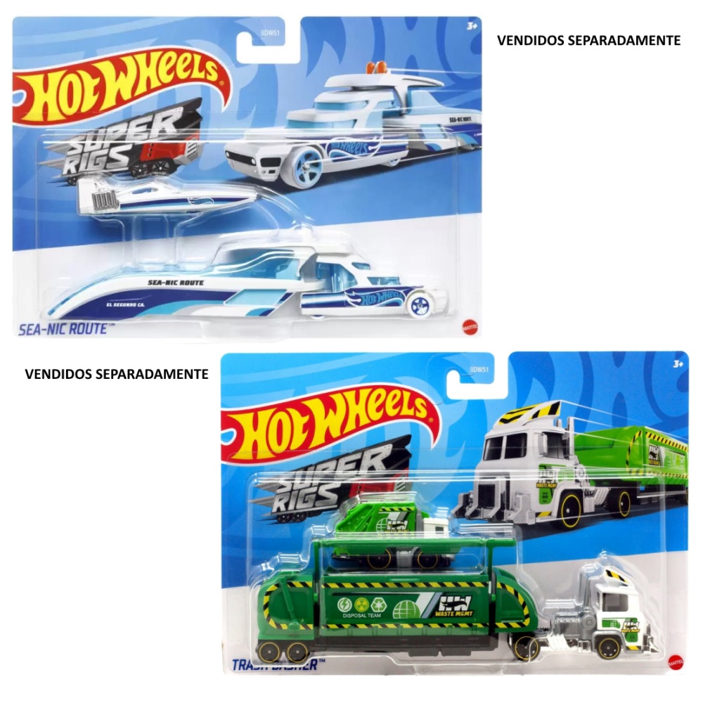 Caminhão de Transporte Hot Wheels com Carrinho - Super Rigs