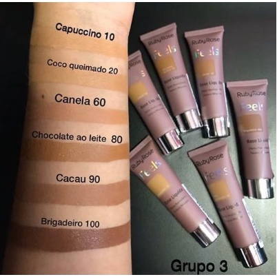 Base Liquida Feels - Ruby Rose GRUPO 2 E 3