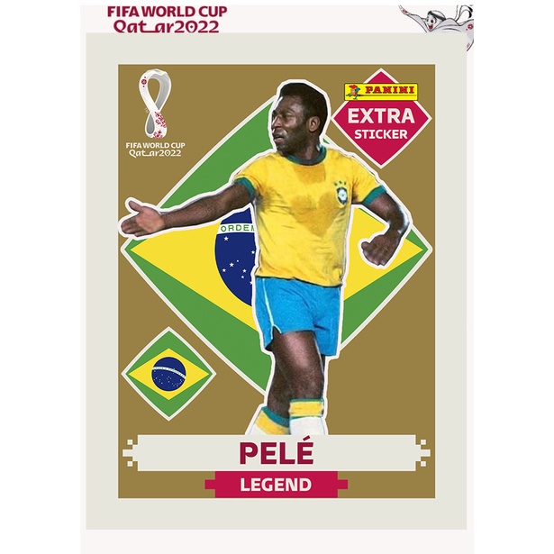 Figurinha PELÉ LEGEND DOURADA EXCLUSIVA