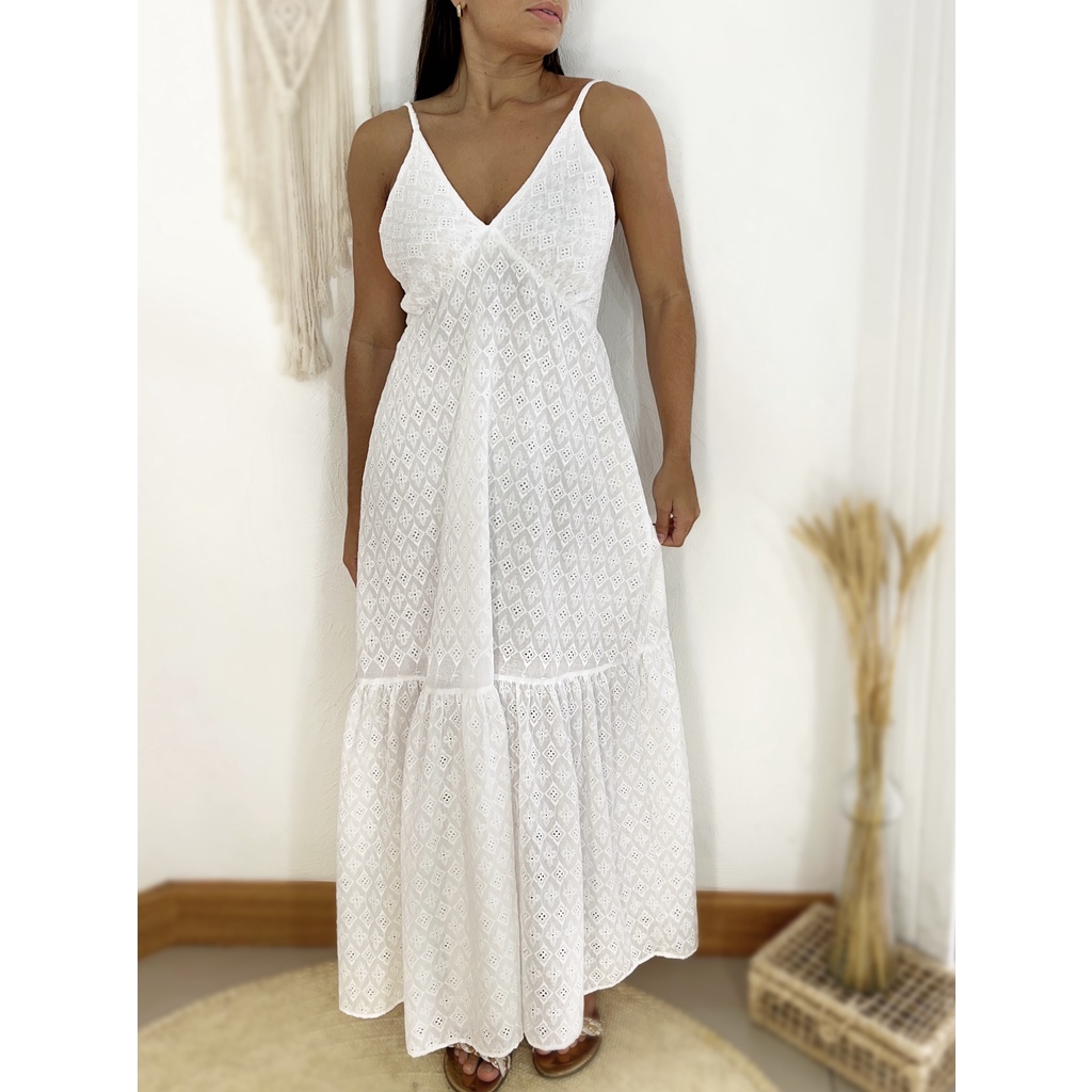 Vestido de alcinha store branco