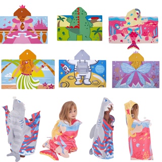 Franco Barbie Kids Poncho toalha com capuz de  praia/piscina/banho/acampamento 61 cm x 55,88 cm, saída de algodão  absorvente, (produto 100% oficial licenciado pela Barbie), grande :  : Brinquedos e Jogos