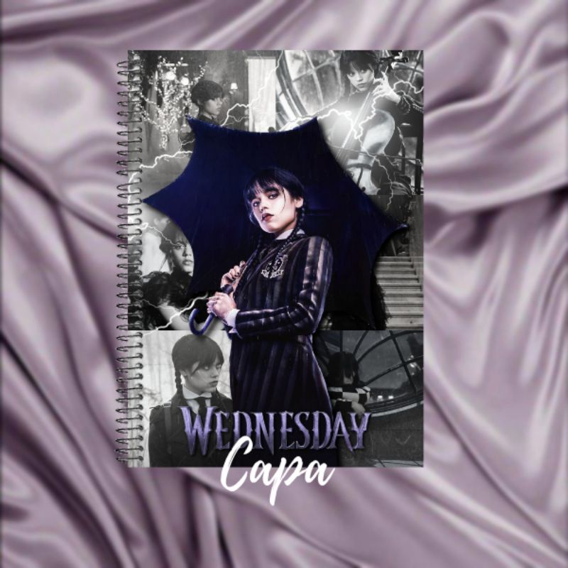 Fazendo uma capa de caderno da Wandinha Addams 📔 #foryou