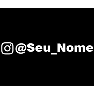 adesivo seu @nome personalizado para moto carro caminhão 20 cm