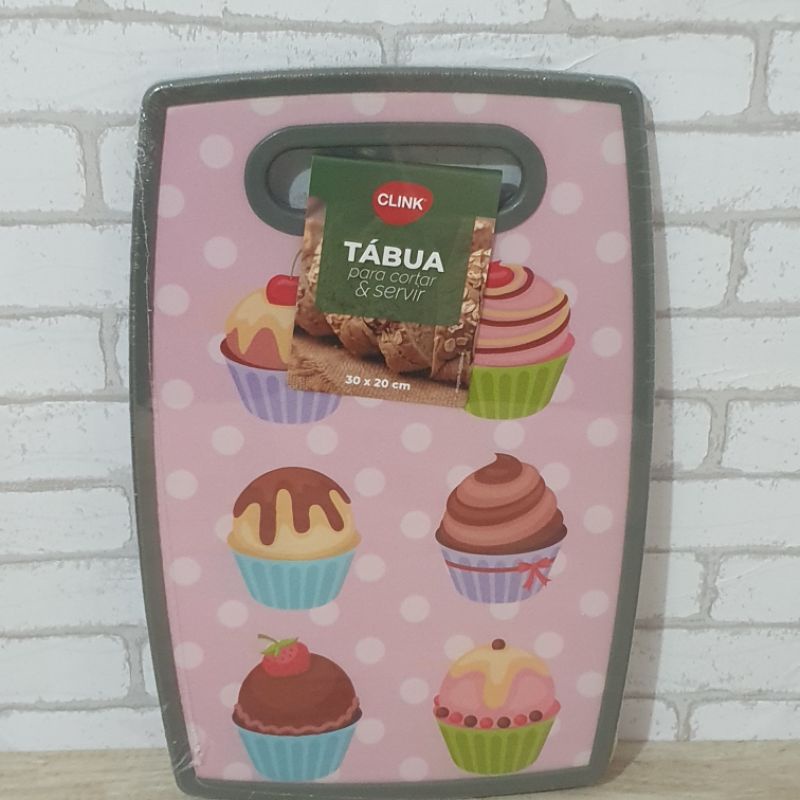 Tábua de Corte Cupcake Amarela