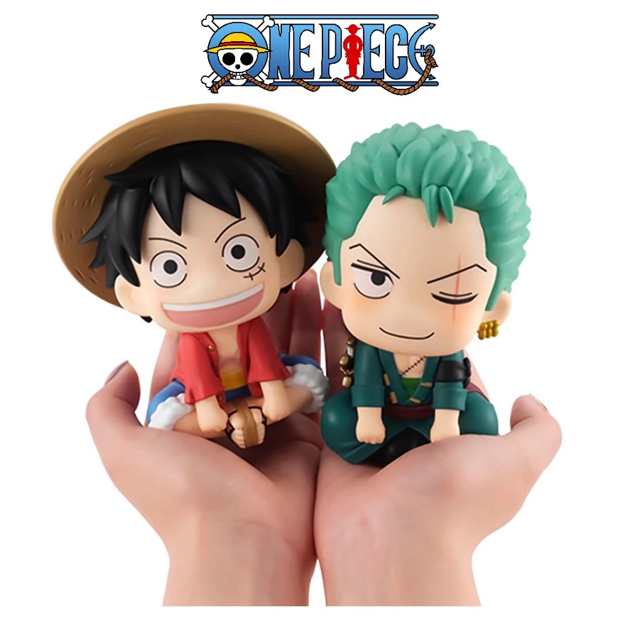 One Piece - Luffy Zoro - Action Figure - Colecionável - Boneco