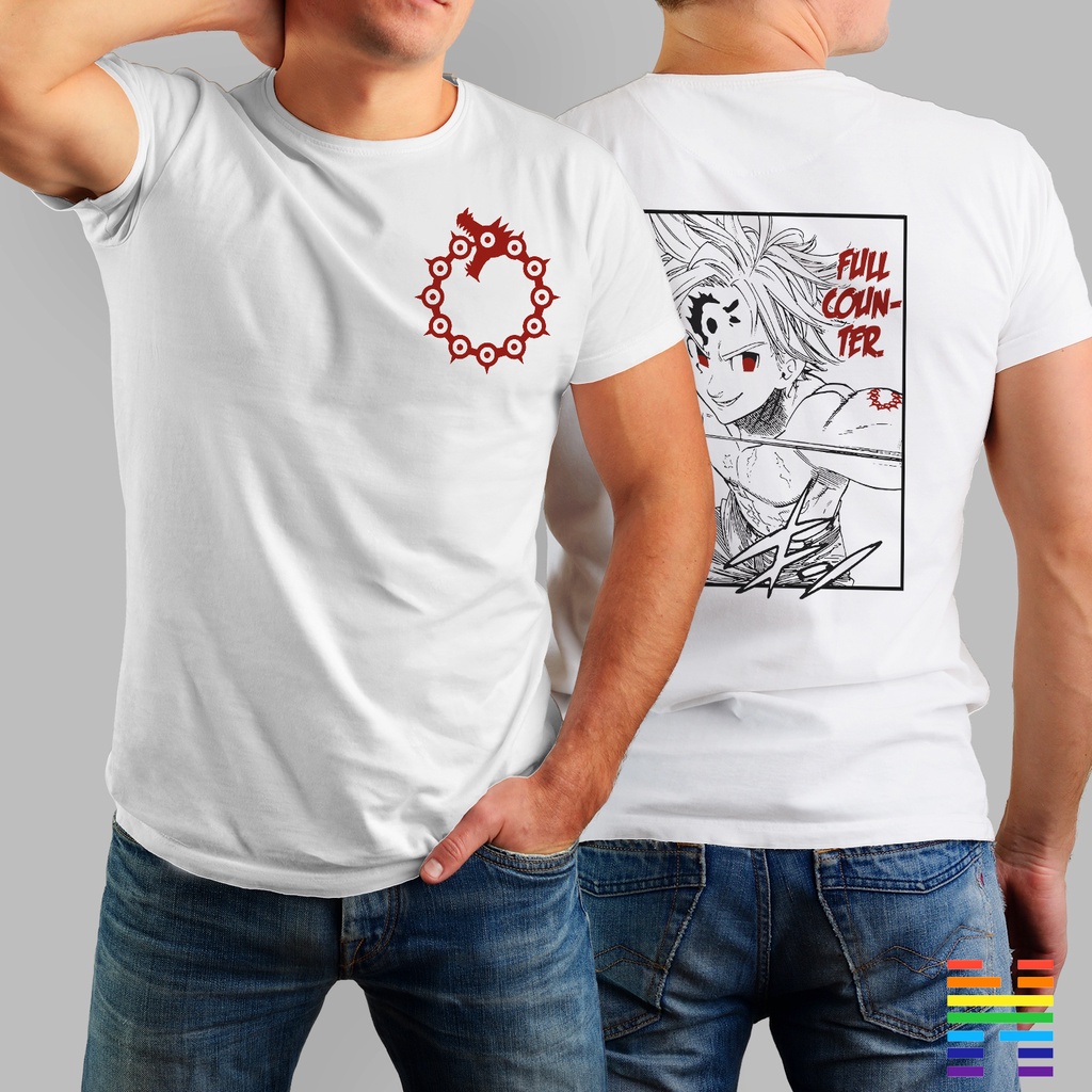 Camiseta Camisa Anime Nanatsu No Taizai 7 Pecados 544