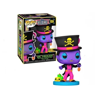 FUNKO POP DISNEY VILLAINS BLACK LIGHT - DR.FACILIER 1084 NOVO ORIGINAL em Oferta na Shopee