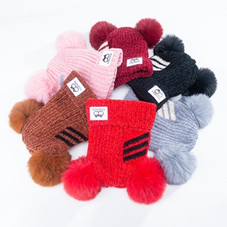 Gorro Touca Infantil Criança Menino Menina Tricotado Quente Fashion Para 2-7 anos