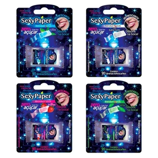 Sexy Paper Mint Laminas Refrescantes para Sexo Oral Sex Shop
