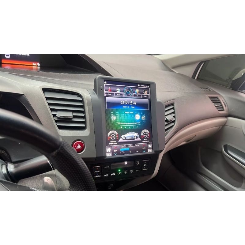 Multimidia Tesla Civic G9 2012/2016 Carplay + Android Auto