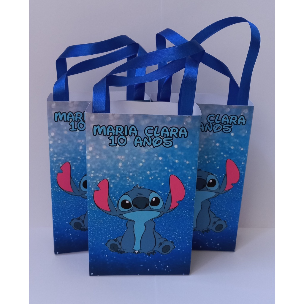 Sacolinha Surpresa Personalizada Tema Stitch Shopee Brasil