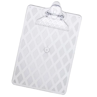 Prancheta Plástica Meio Oficio Cristal Prendedor Metal Waleu em Oferta na Shopee