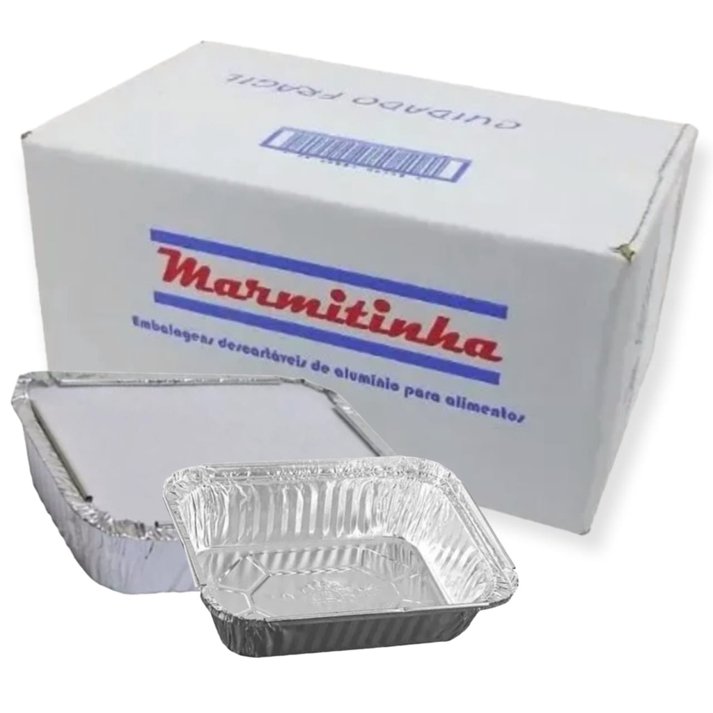 Kit 100 Marmitinhas de Aluminio Descartavel 220ml Para Bolo Empada Doce Festa