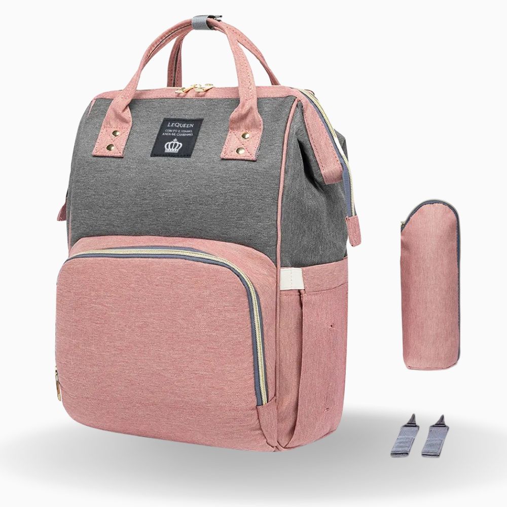 Mochila Impermeável Para Fraldas | Bolsa Mamãe E Papái | Viagem Com Bebê