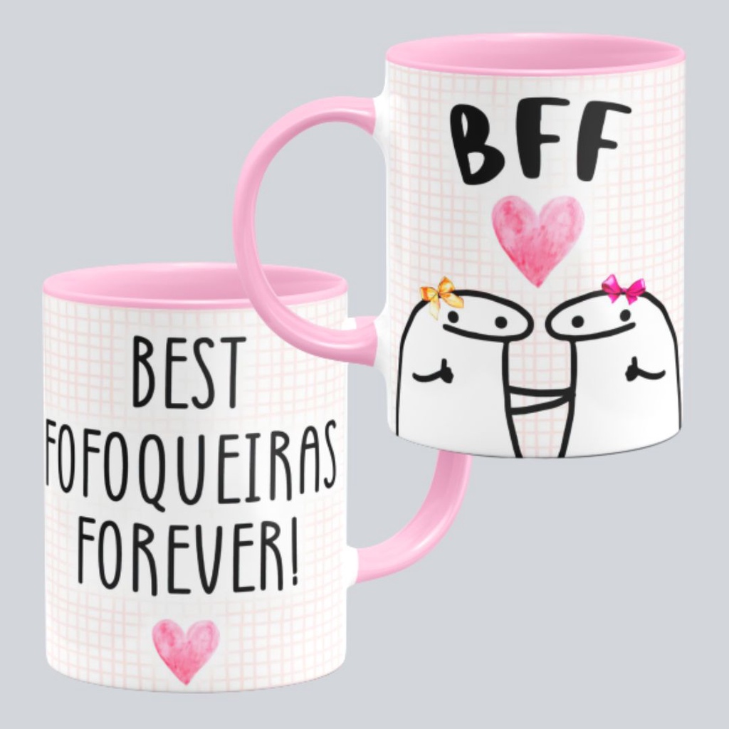 Caneca Best Friend BFF Best Fofoqueiras Forever Bentô