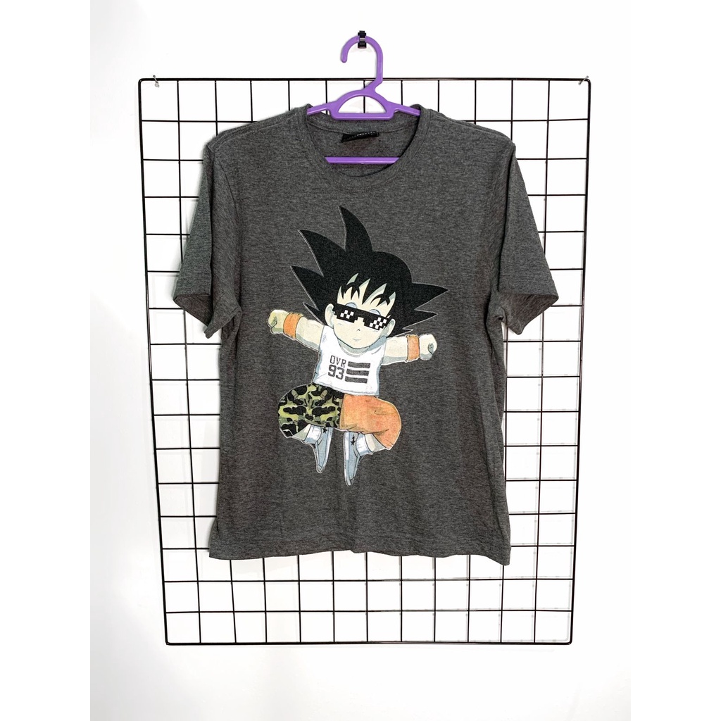 Camiseta Infantil Estampa Dragon Ball Z - Tam 5 a 14 Anos Bege