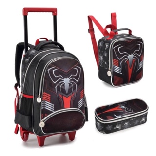 Mochila de Rodinhas P 360 Marvel Homem Aranha Preto - Pedagógica -  Papelaria, Livraria, Artesanato, Festa e Fantasia