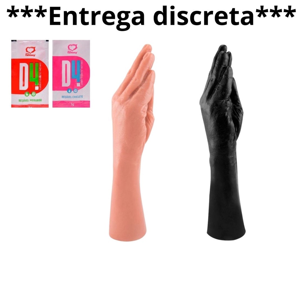 PÊNIS DE BORRACHA FISTING FORMATO MÃO 34 5 X 7CM SADO SEX SHOP  