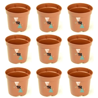 30 Vasos Pote 11 De 430 Ml Na Cor Marrom