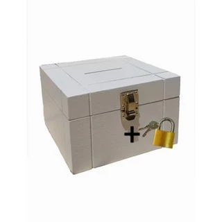 Cofrinho Porta Dinheiro Bau Cofre Caixinha Caixa C/ Cadeado