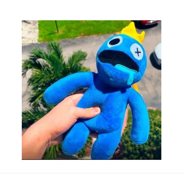 Pelúcia Azul Babão Rainbow Friends Roblox Monstro Blue 30cm
