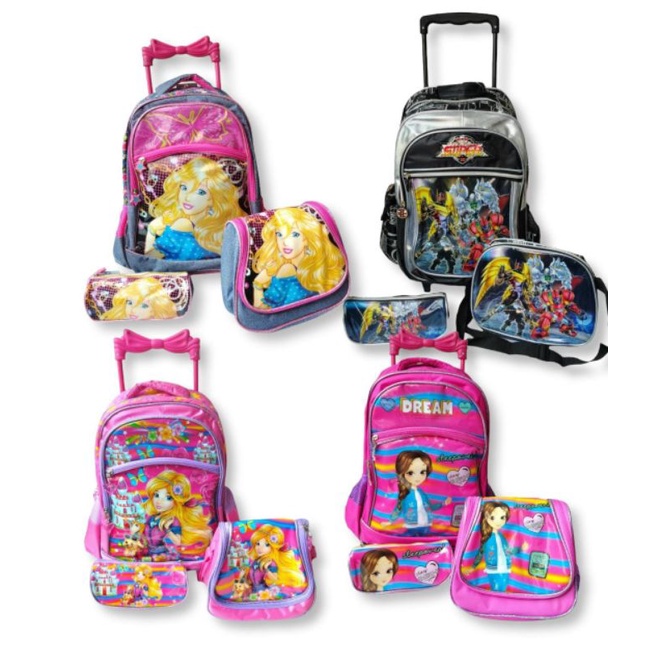 Kit Mochila Escolar Estojo Lancheira Térmica Infantil Menina você