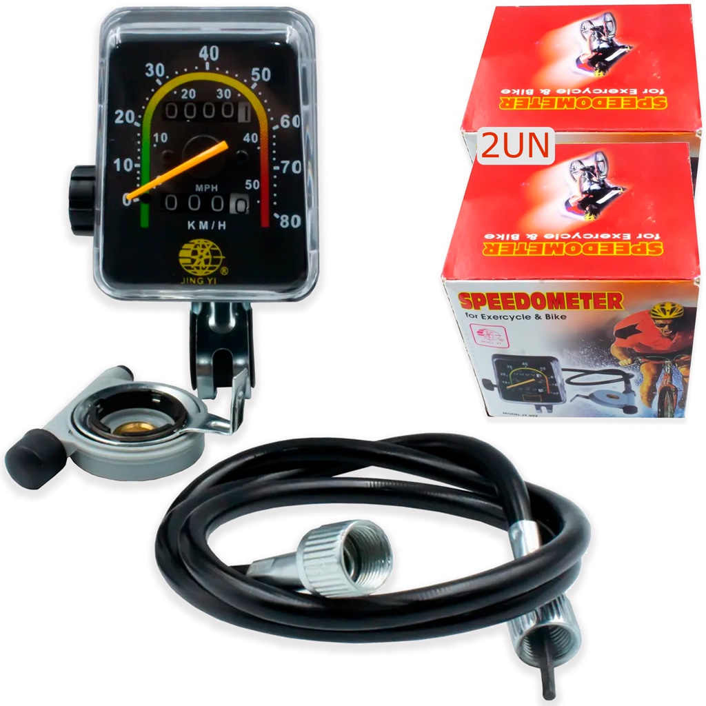 2 Velocimetros Analogico Bicicleta Pont 80km/h Mobilete | Shopee Brasil