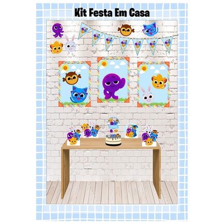 Kit Festa Bolofofos Azul Shopee Brasil