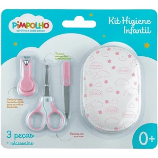Kit Higiene Infantil Pimpolho Com Necesserie Infantil - ROSA