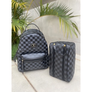 Kit Louis Vuitton Mochila + Necessaire Promoção