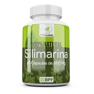 Silimarina 100% Natural Cápsulas 500mg 1 Pote Original