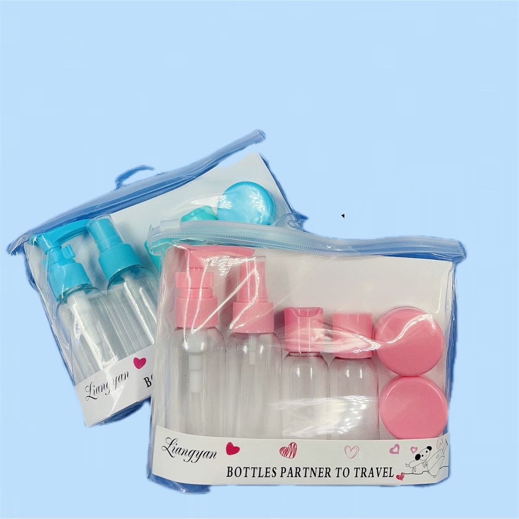 Kit De Frascos Para Viagem 6 Peças Creme Cosméticos Viagem