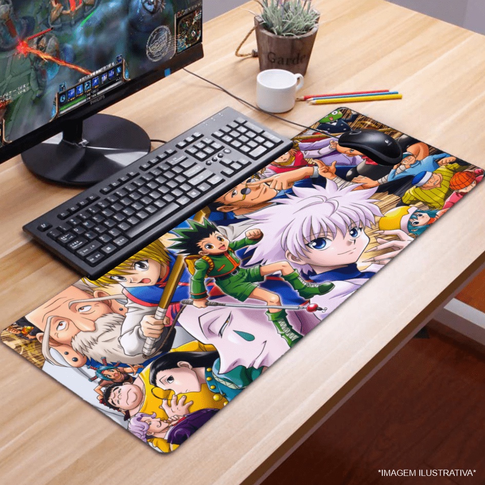 Mouse Pad Gamer 65x32cm Estampa HXH 987
