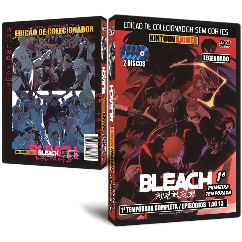 DVD Bleach Thousand Year Blood War 1ª Temporada Completa e Dublada