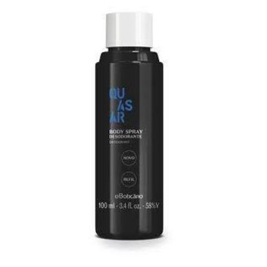 refil quasar body spray o boticário 100 ml | Shopee Brasil