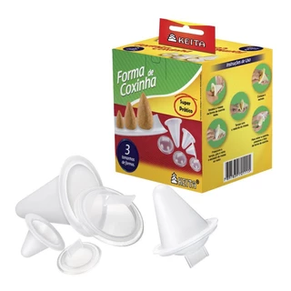 Forma para Coxinha Kit 3 unidades Modeladora Molde para Coxinha Salgados em Oferta na Shopee