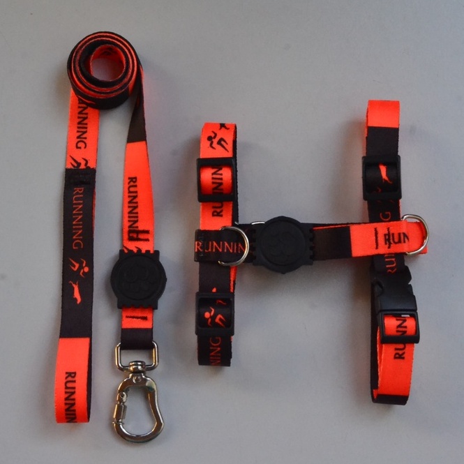 Coleira Peitoral H Anti - puxão para cachorro com Guia e trava de segurança