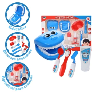 Brinquedo Infantil Kit Dentista com Vários Acessórios BBR Toys em Oferta na Shopee
