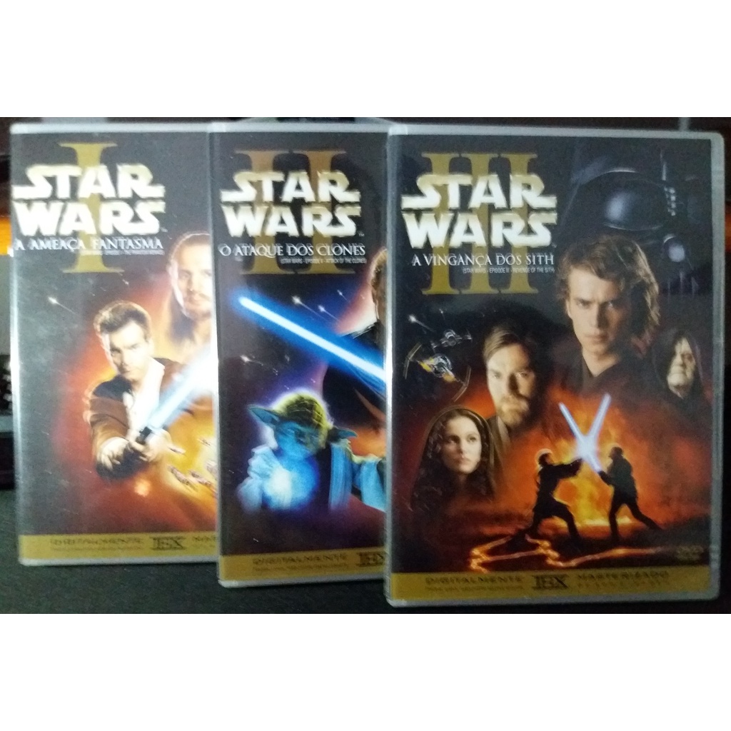 Box DVD Coleção Star Wars 1° TRILOGIA 3 Filmes Leia a descrição JDS