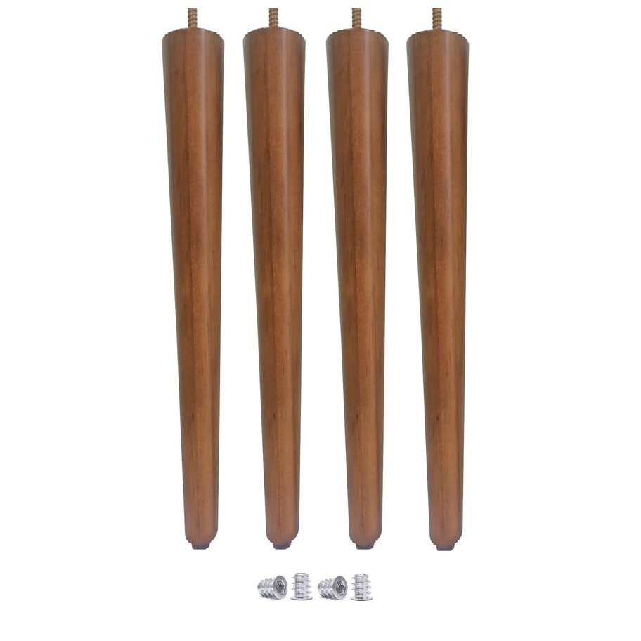 4 Pe Palito 75cm Madeira Mesa Escrivaninha + Bucha Americana