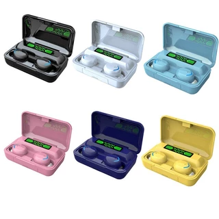 Fone De Ouvido Sem Fio F9-5 Display Led Power Bank Carregador Celular macarron brasil Bluetooth