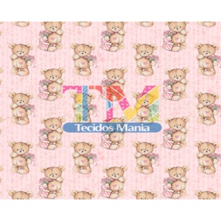 Tecido tricoline, microfibra ou gabardine estampado - Hello Kitty - Fundo  Rosa - Tecidos Mania