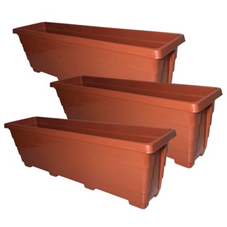 Kit 3 Floreiras De Chão 80cm Jardineiras P/ Plantas E Hortas
