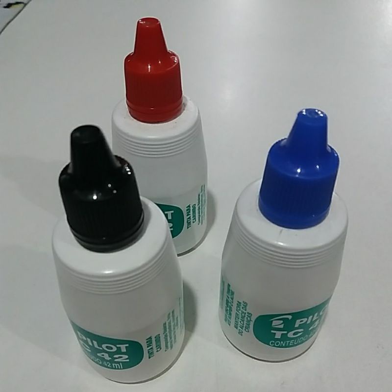 TINTA PARA CARIMBO OU PINCEL ATÔMICO PILOT -42 ML KIT COM TRÊS