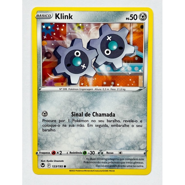 Carta 123/195 Pokémon TCG Original Copag Card Klink | Shopee Brasil