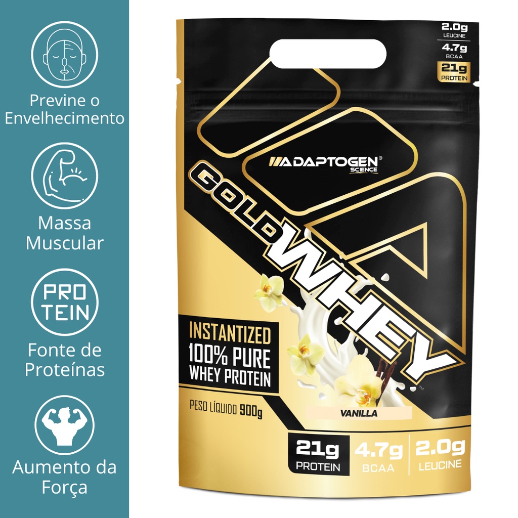 WHEY 100% GOLD 900G REFIL – ADAPTOGEN