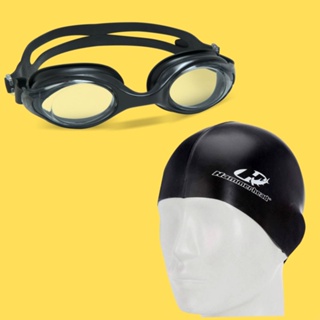 Kit Natação Touca Silicone e Óculos Vollo Adulto com Vedação