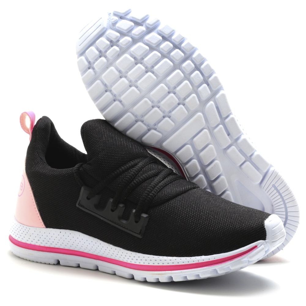 Tenis caminhada treino feminino sola reta leve | Shopee Brasil