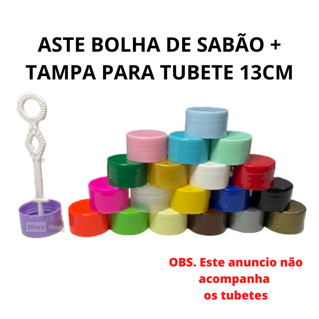 Tubete Roblox - Tubo 13 cm com Aplique Pct C/10 Unid